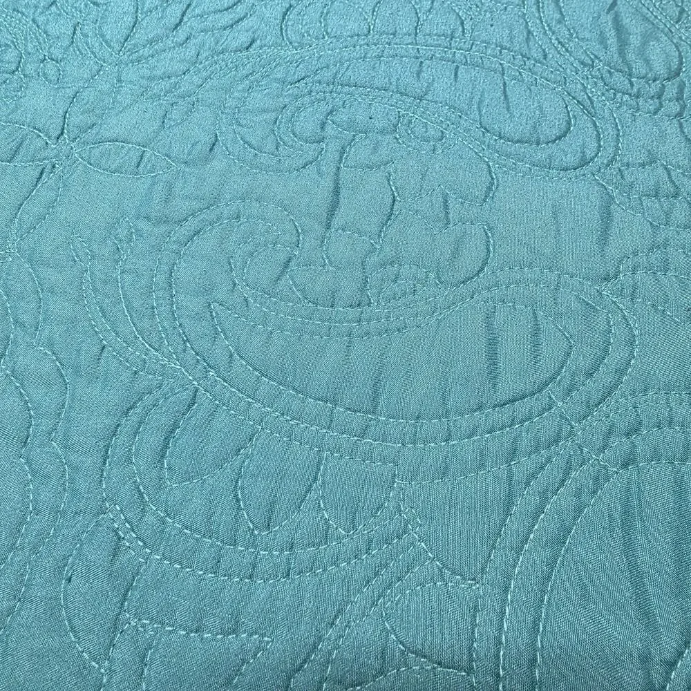 American Pacific teal quilted